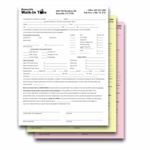 NCR Form | 3 Part | 8.5" x 11"